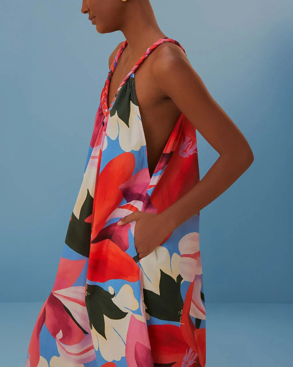 Watercolor Floral Sleeveless Cover Up sold by ban.do product image thumbnail 3