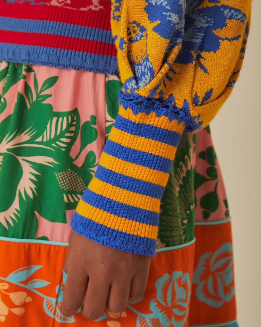 Floral De Renda Patch Knit Cardigan sold by ban.do product image thumbnail 3