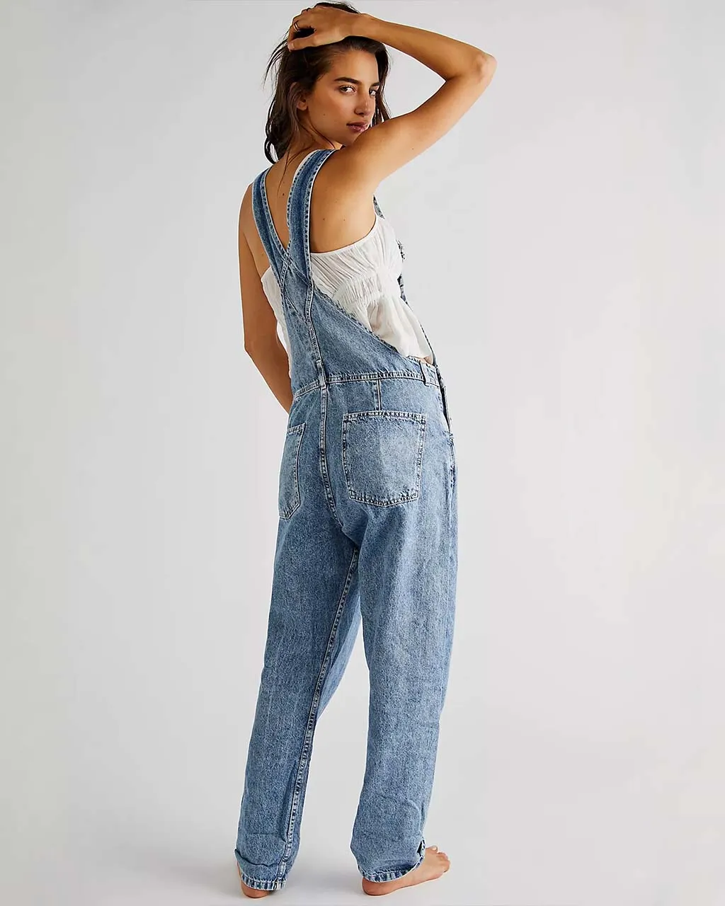 We The Free Ziggy Denim Overalls - Powder Blue sold by ban.do product image thumbnail 2