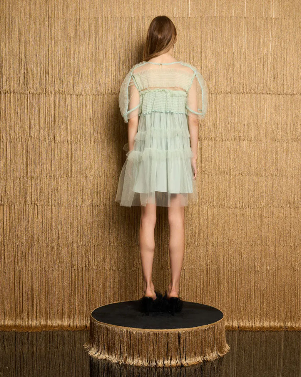 Studio Tulle Mini Dress - Sea Green sold by ban.do product image thumbnail 2