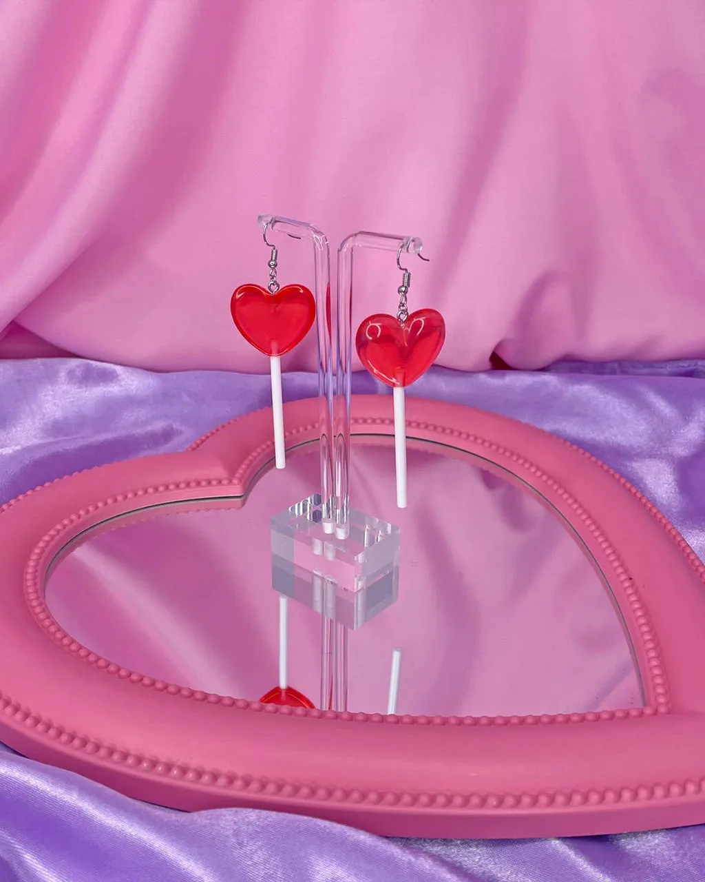 Red Heart Lolli Earrings sold by ban.do product image thumbnail 2