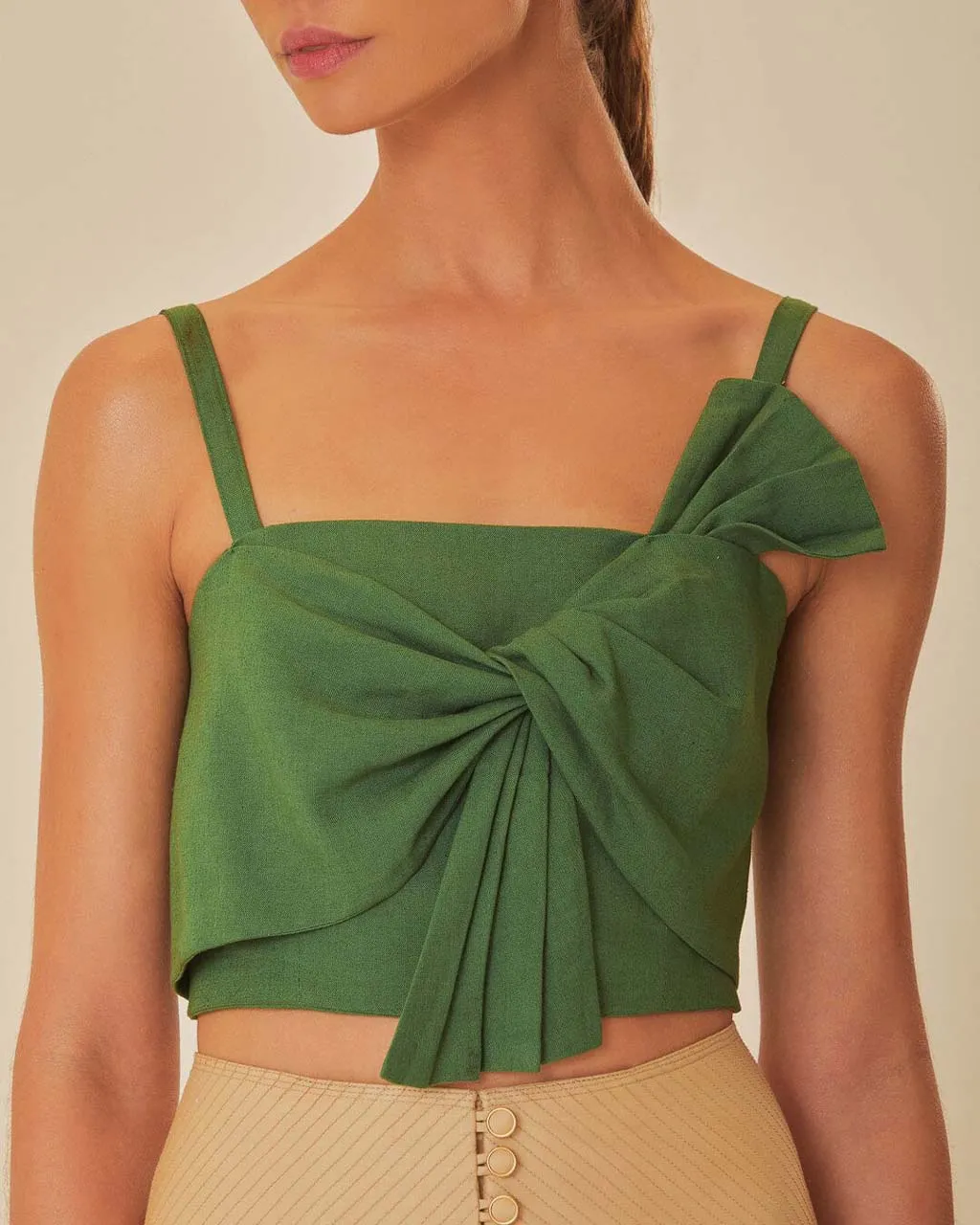 Green Front Bow Top sold by ban.do product image thumbnail 2