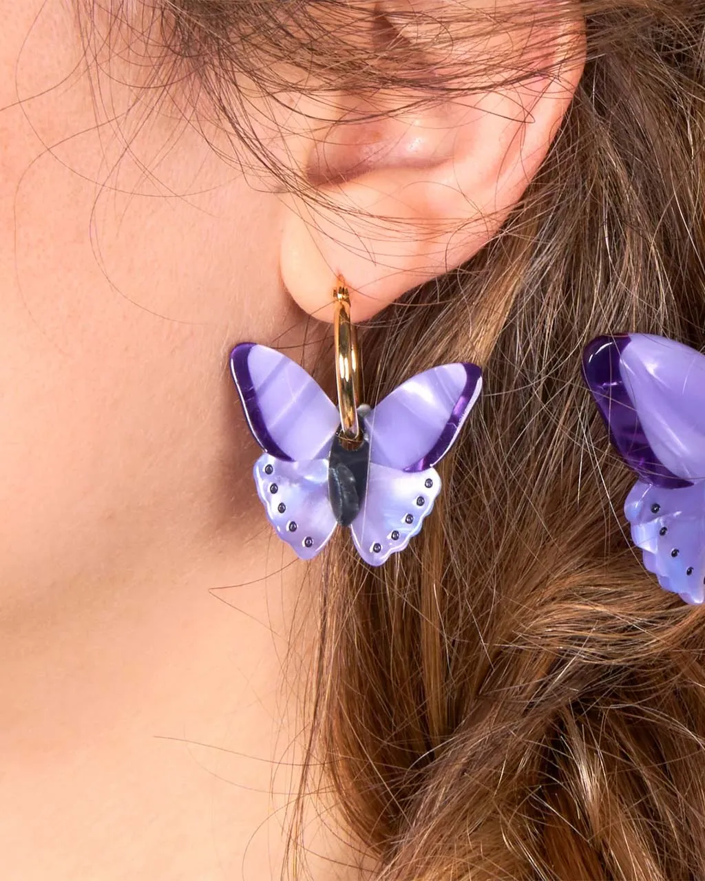 Purple Butterfly Earrings sold by ban.do product image thumbnail 2