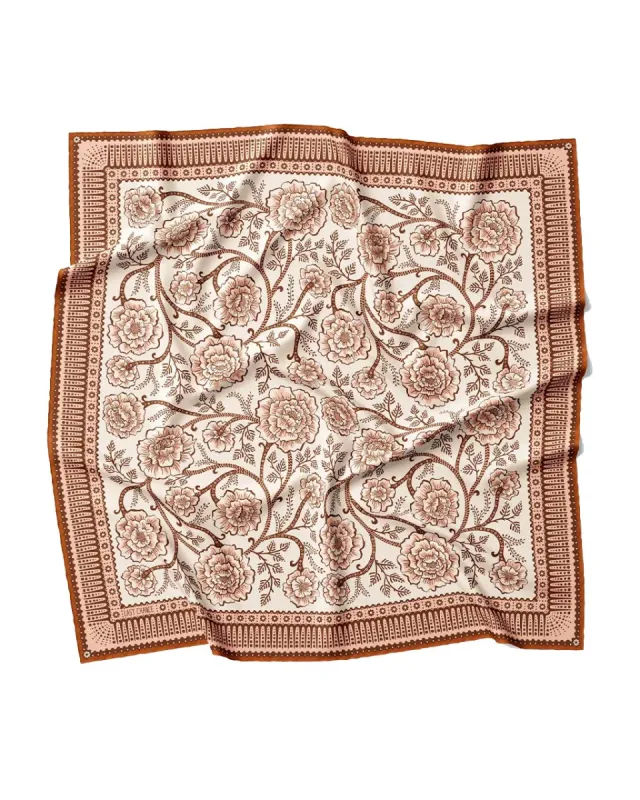 Ramble Silk Twill Scarf - Sandstone sold by ban.do