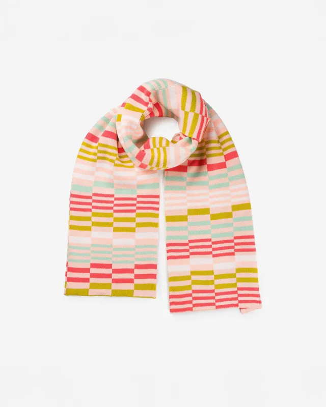 Albers Checkerboard Scarf - Melon Blush sold by ban.do