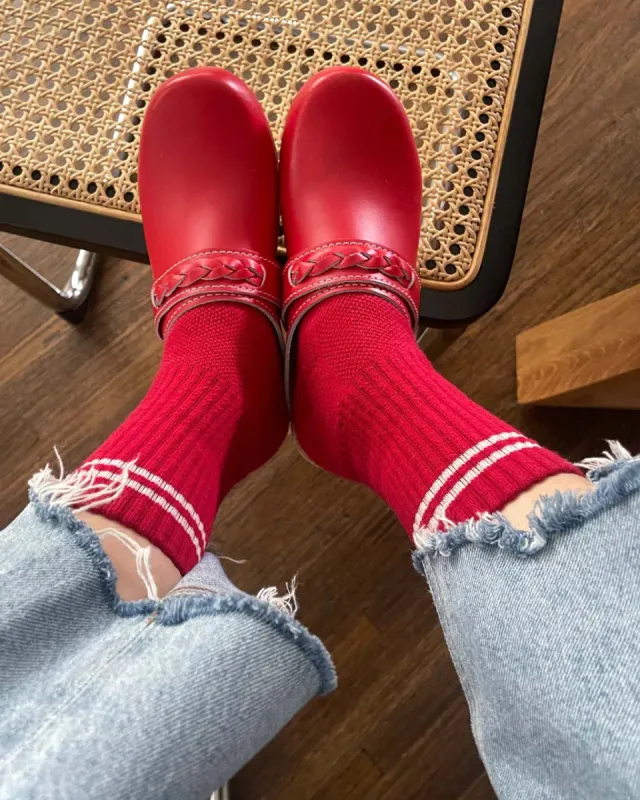 Boyfriend Socks  - Red sold by ban.do