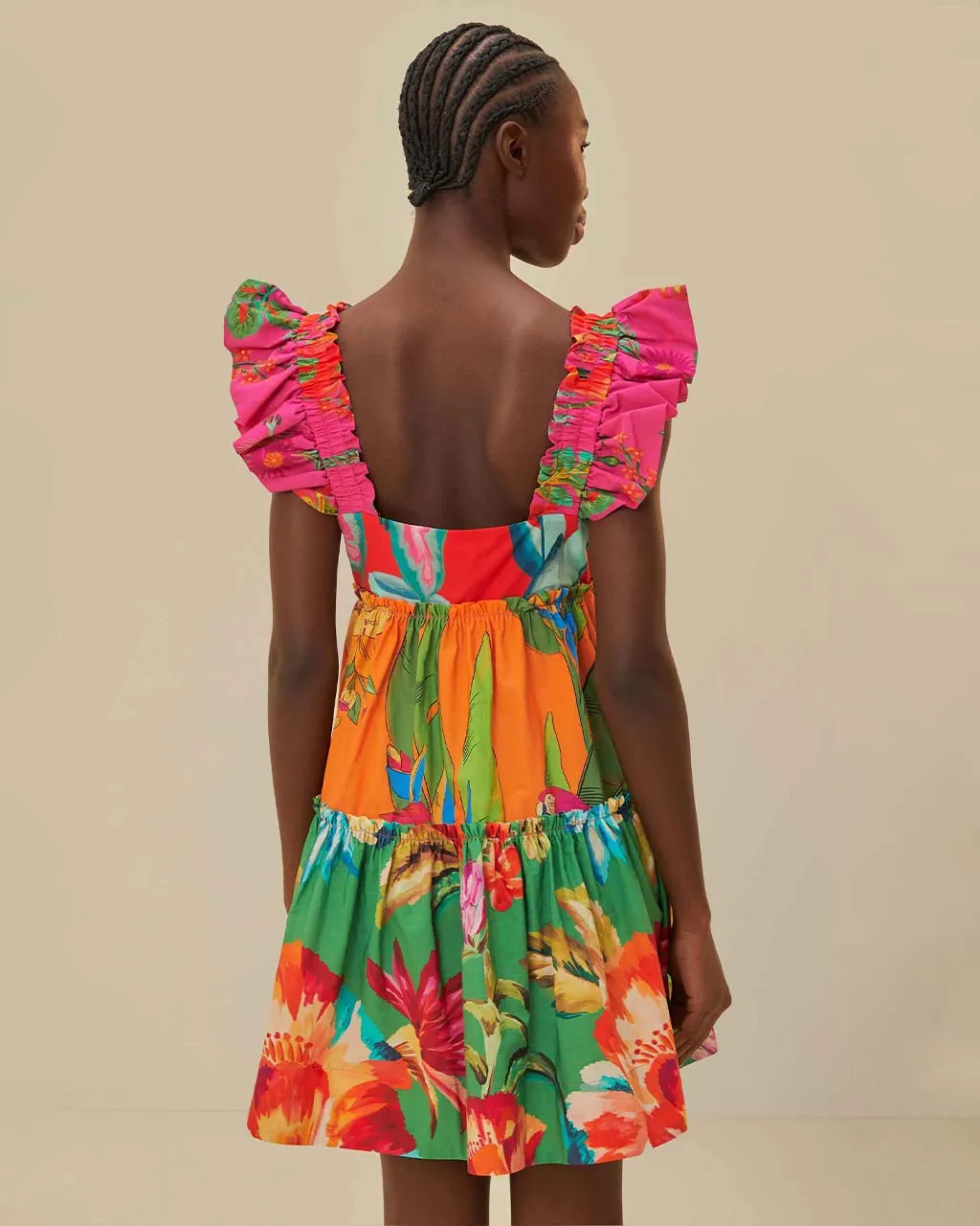 Foliage Mix Mini Dress sold by ban.do product image thumbnail 2