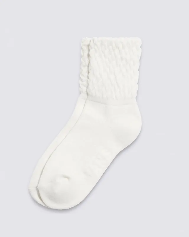 Scrunch Crew Socks - Marshmallow sold by ban.do