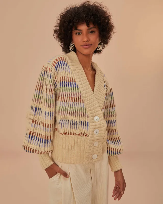 Bold Stitch Knit Cardigan sold by ban.do