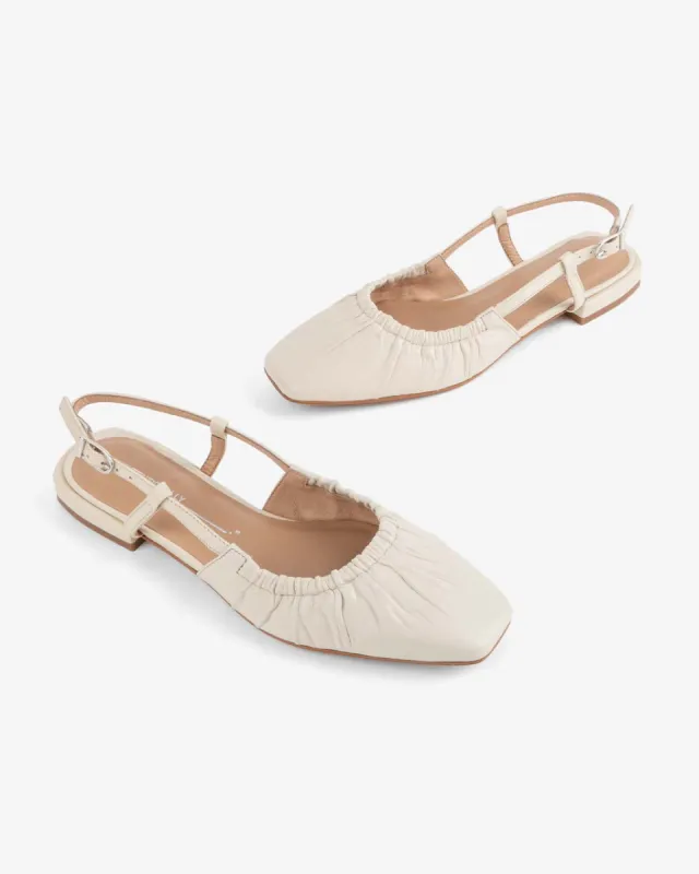 Daff Sling Back Shoe - Creme sold by ban.do