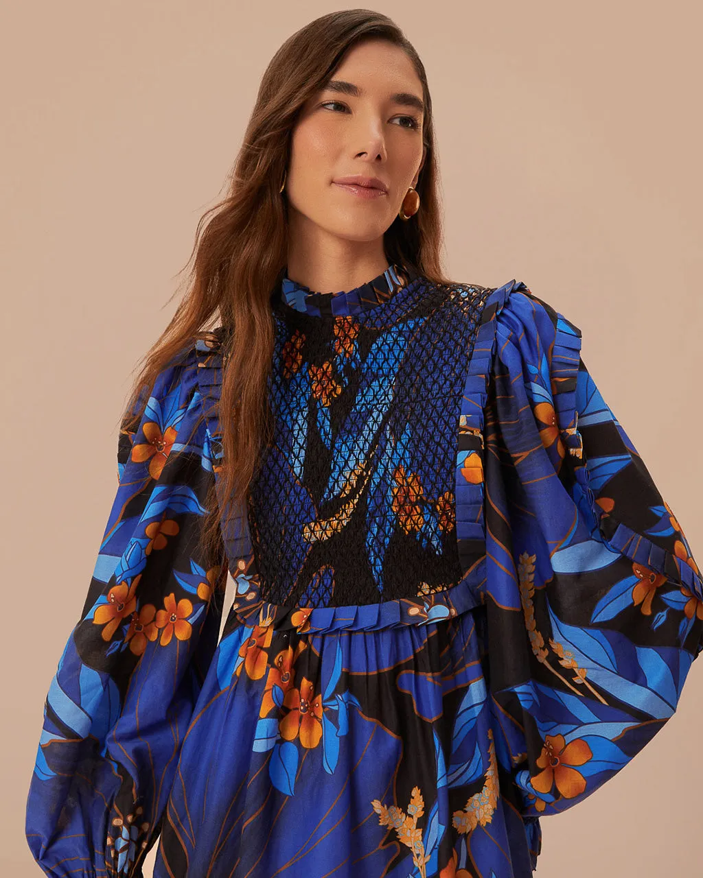 Black Pietra Floral Mini Dress sold by ban.do product image thumbnail 3