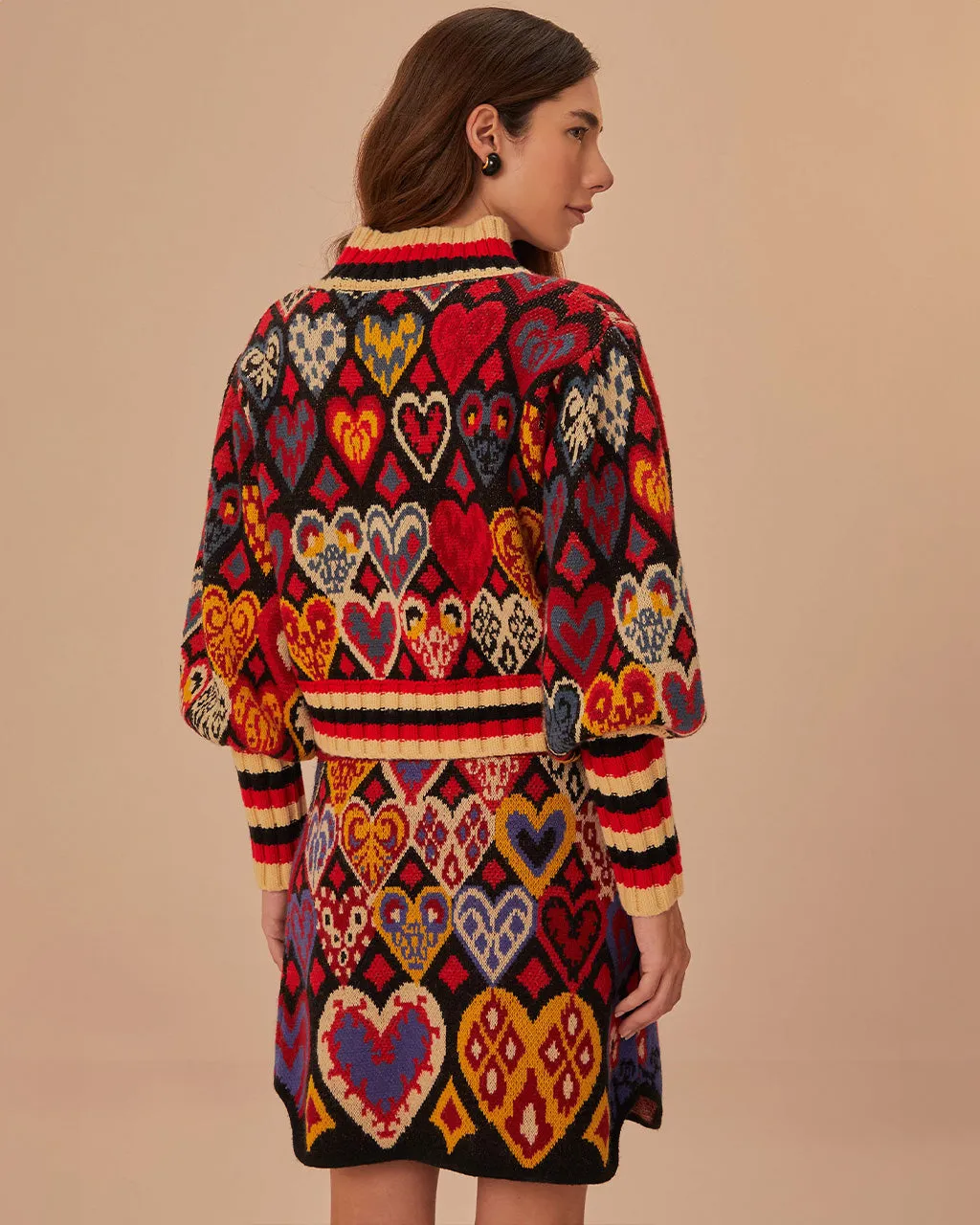 Black Hearts Ikat Knit Sweater sold by ban.do product image thumbnail 2