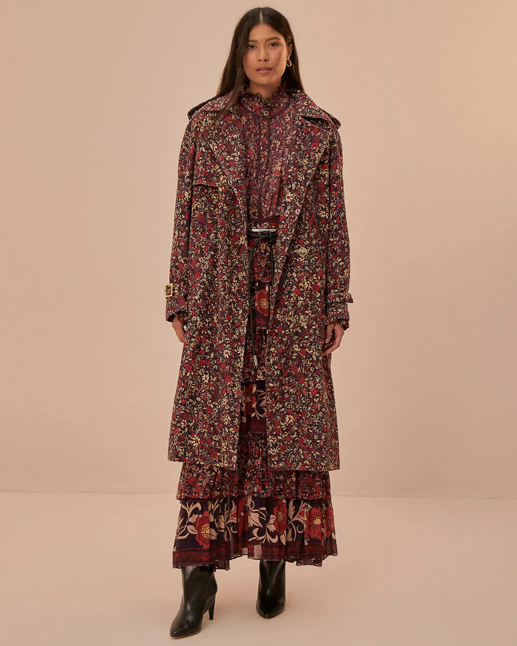 Chelsea Garden Eyelet Trench Coat sold by ban.do product image thumbnail 3