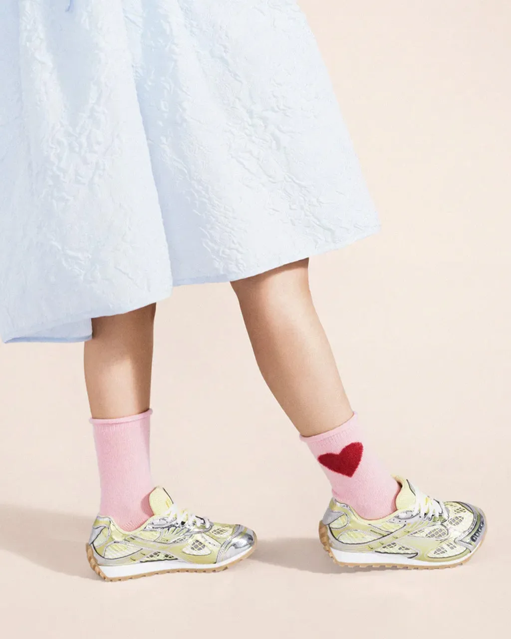 Love Cashmere Crew Socks - Pink sold by ban.do