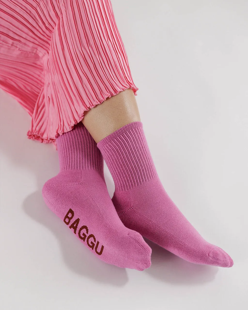 Ribbed Socks - Extra Pink sold by ban.do product image thumbnail 2