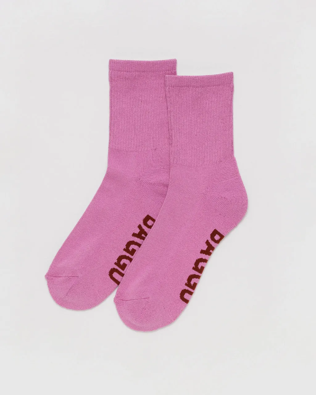 Ribbed Socks - Extra Pink sold by ban.do