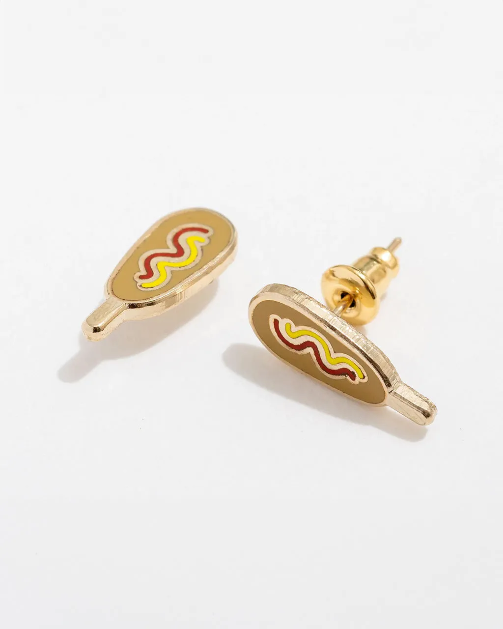 Corn Dog Enamel Stud Earrings sold by ban.do product image thumbnail 3
