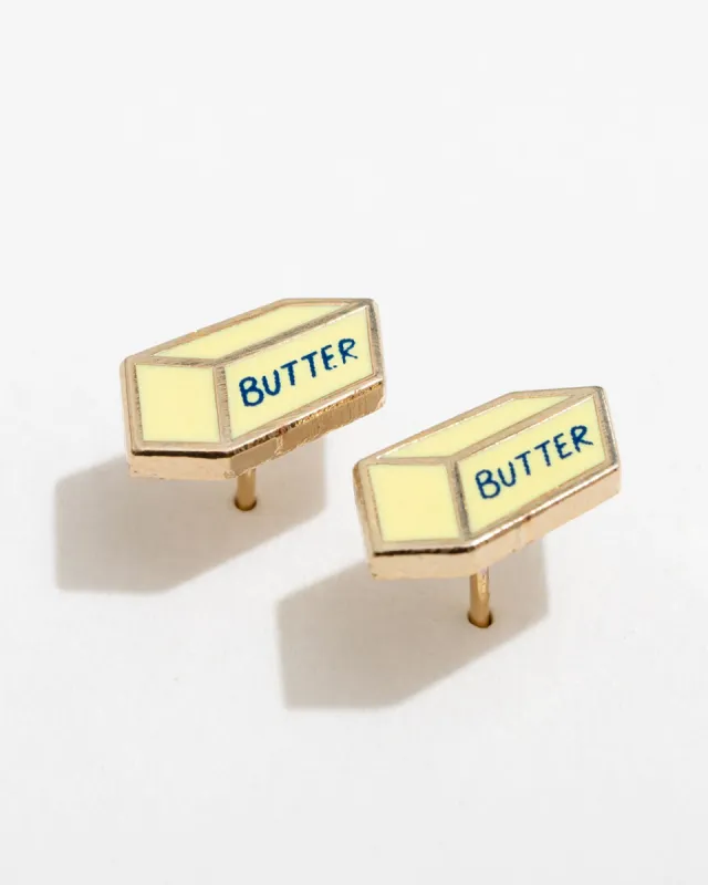 Butter Enamel Stud Earrings sold by ban.do