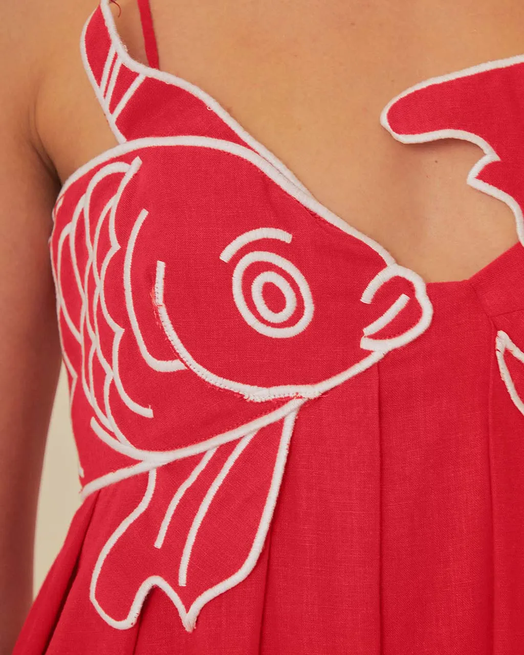 Red Fish Top Maxi Dress sold by ban.do product image thumbnail 3