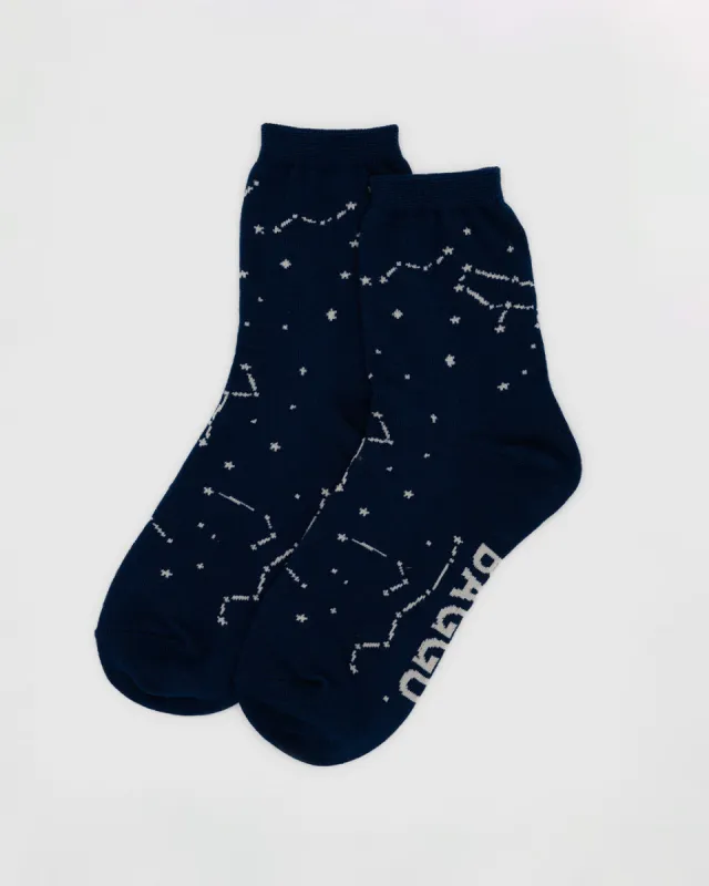 Crew Socks - Constellation Midnight made by ban.do