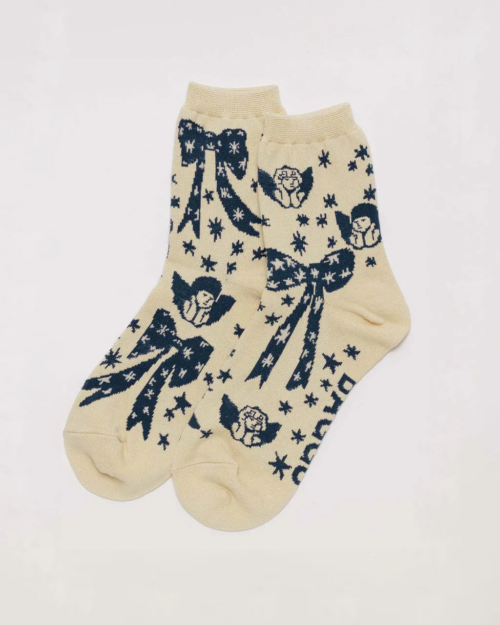 Crew Socks - Cherub Bows sold by ban.do