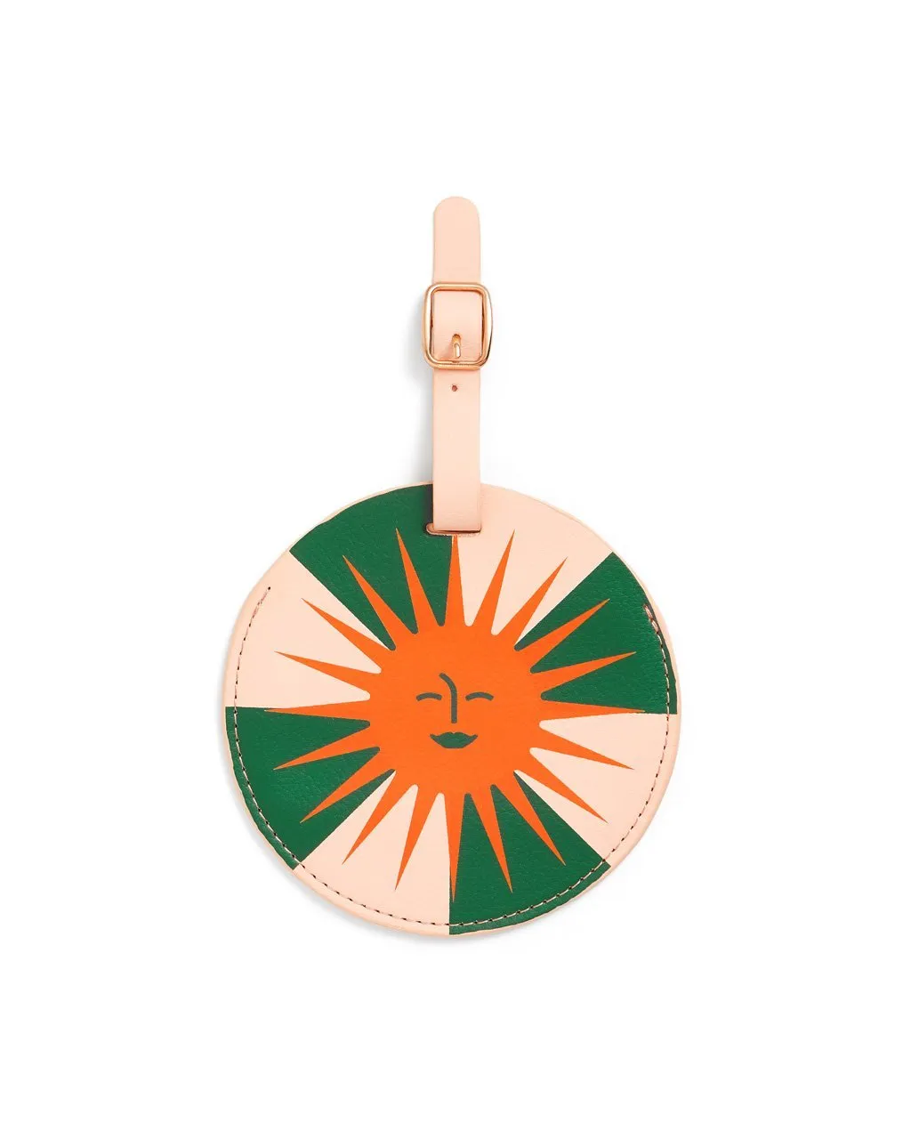 Getaway Round Luggage Tag - Golden Girl sold by ban.do