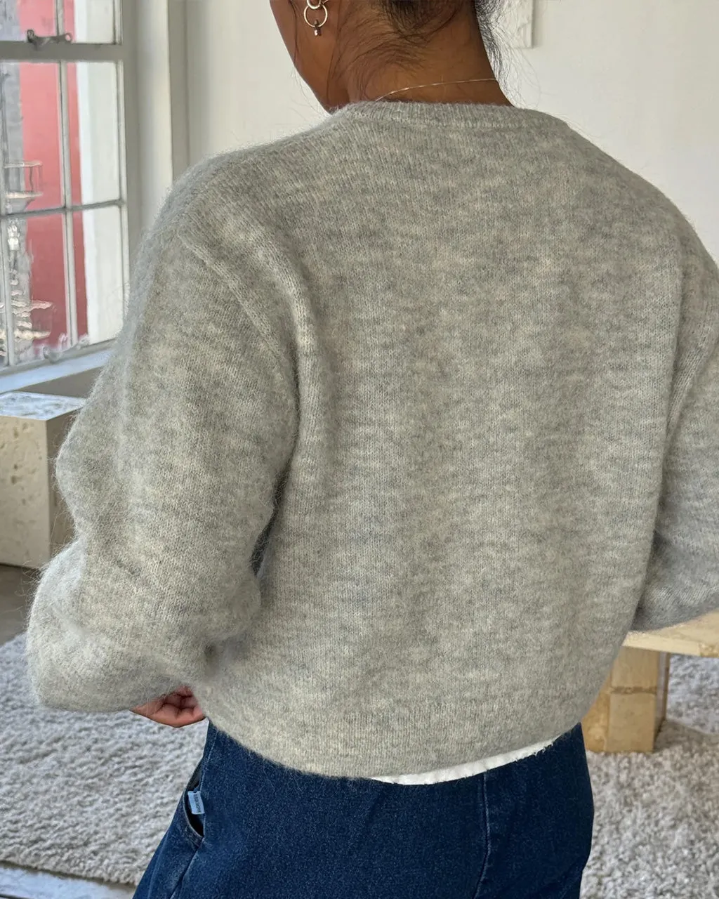Amélie Alpaca Cardigan - Light Grey sold by ban.do product image thumbnail 2
