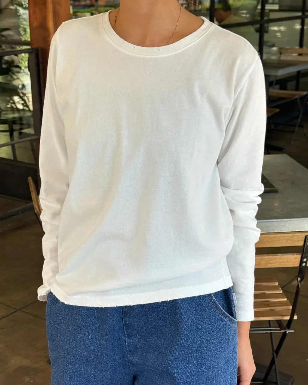 Everyday Long Sleeve Top - Vintage White sold by ban.do