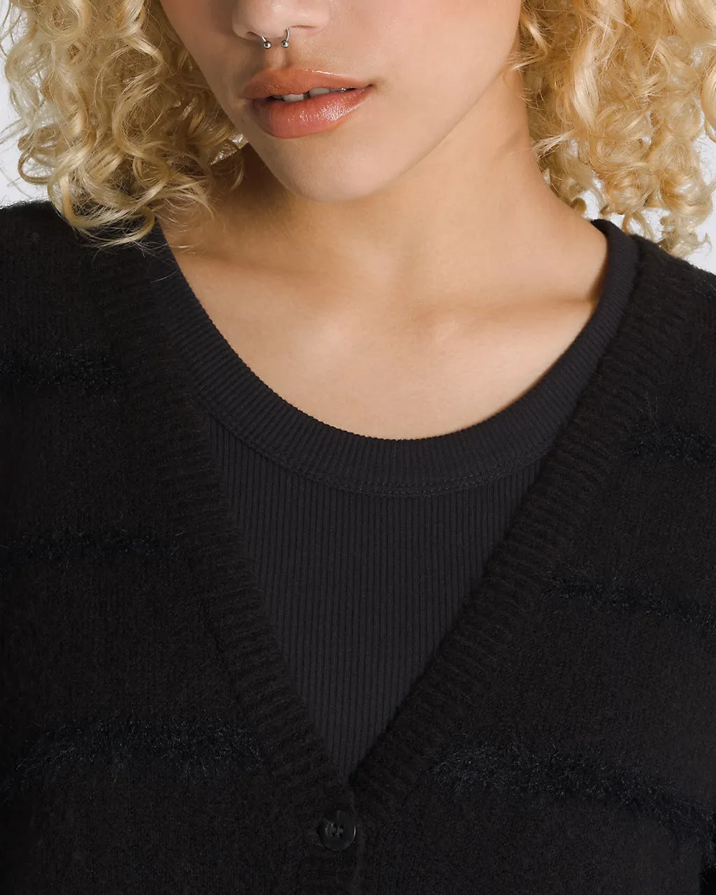 Holbrook Knit Cardigan Sweater - Black sold by ban.do product image thumbnail 3