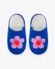 Flower Pom Slide Slippers - Cobalt sold by ban.do