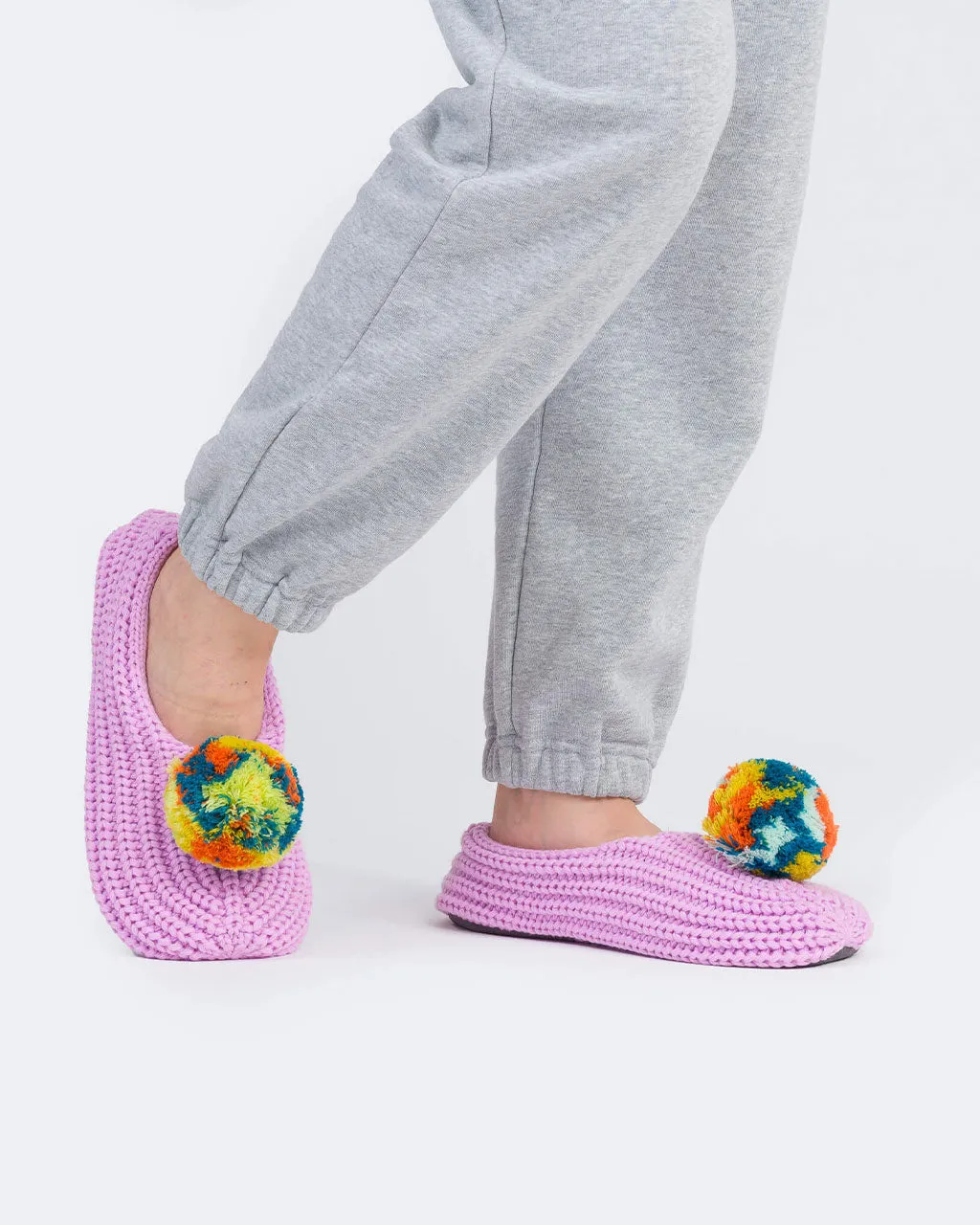Marble Pommed Rib Slippers - Lilac sold by ban.do product image thumbnail 2