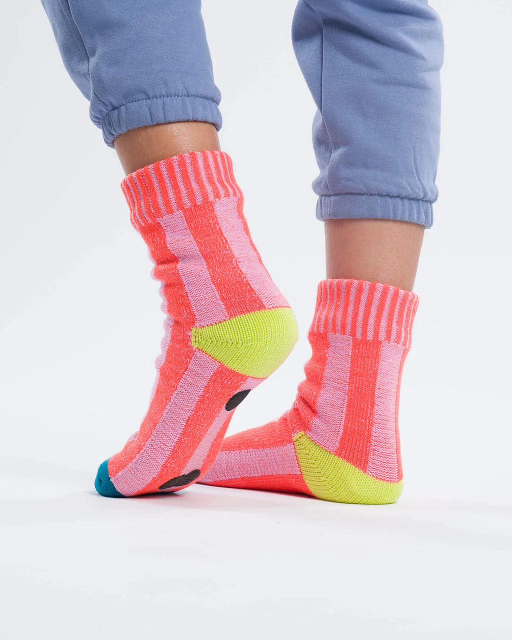 Gym House Socks - Pink + Cobalt sold by ban.do product image thumbnail 5