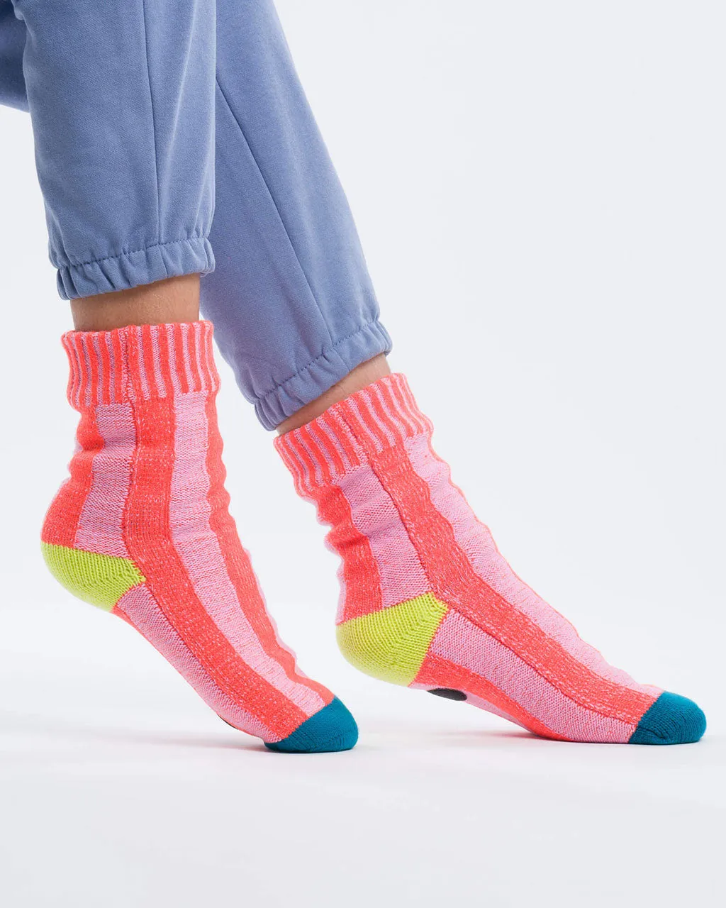 Gym House Socks - Pink + Cobalt sold by ban.do product image thumbnail 2