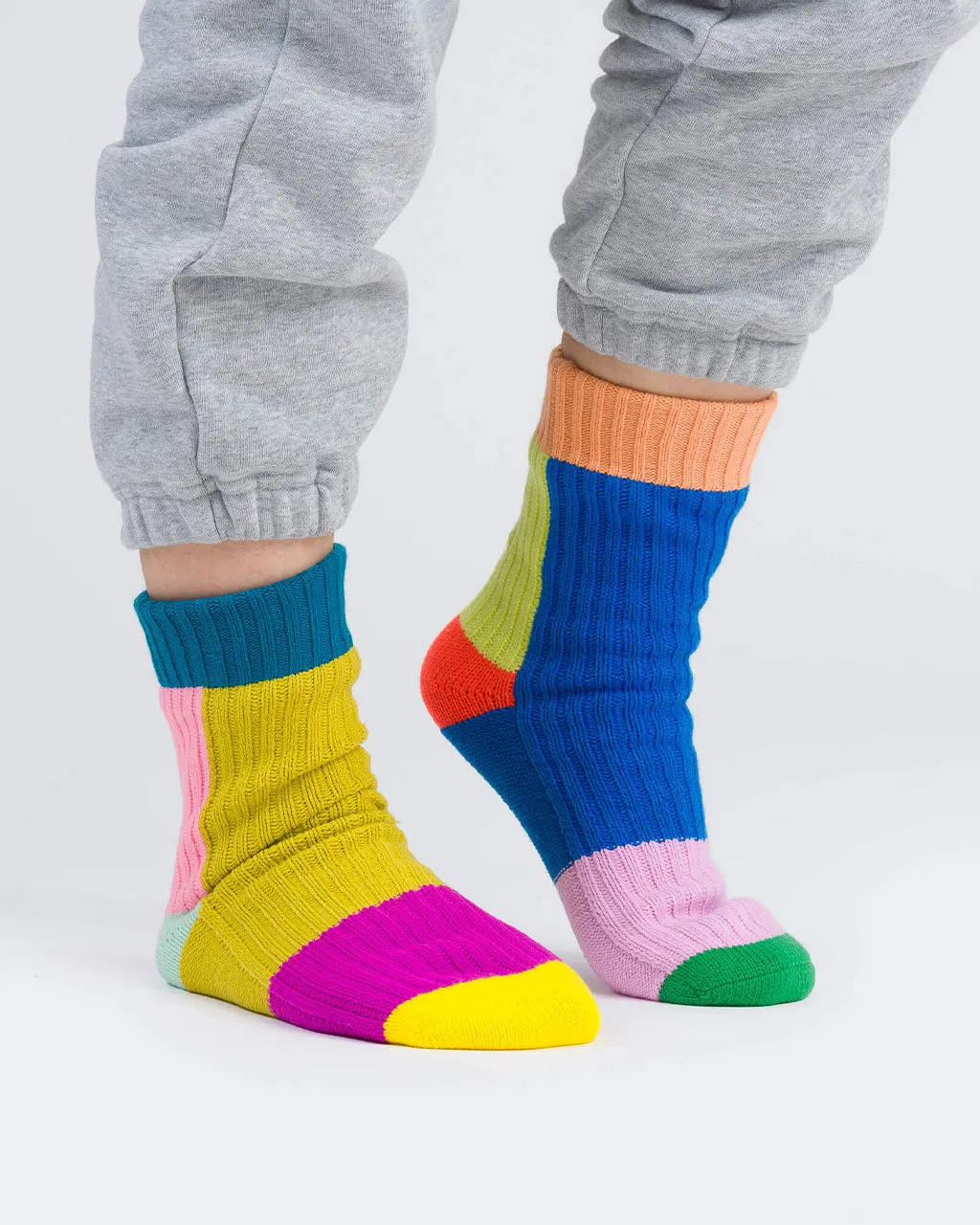 Mismatch House Socks - Rainbow sold by ban.do product image thumbnail 2