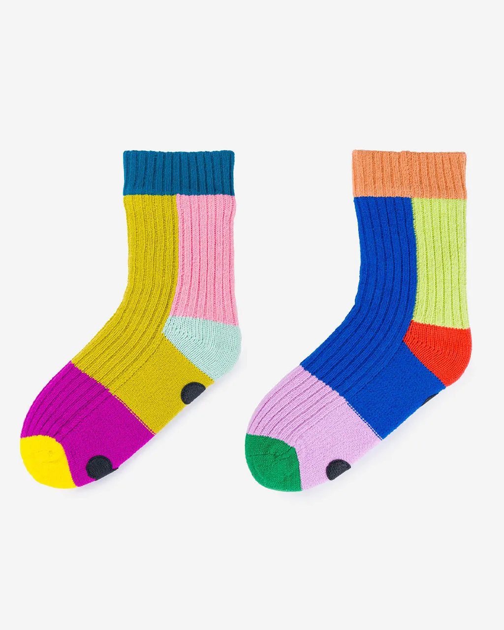 Mismatch House Socks - Rainbow sold by ban.do