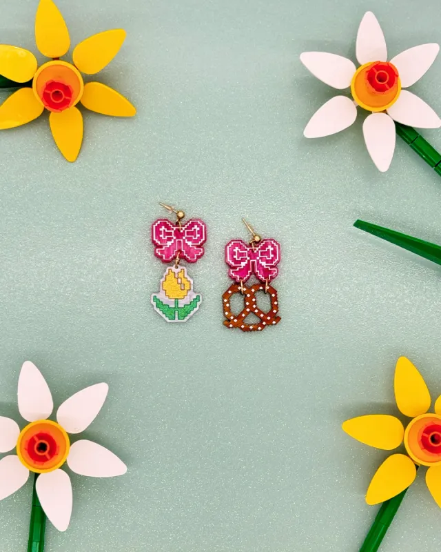 Pretzel + Tulip Earrings sold by ban.do