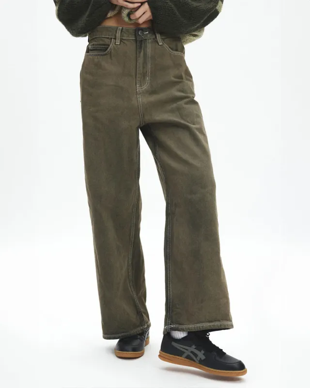 Lacy Vintage Wash Baggy Jean sold by ban.do