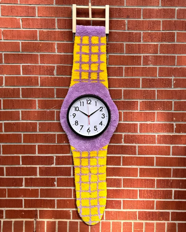 Tufted Wall Watch sold by ban.do
