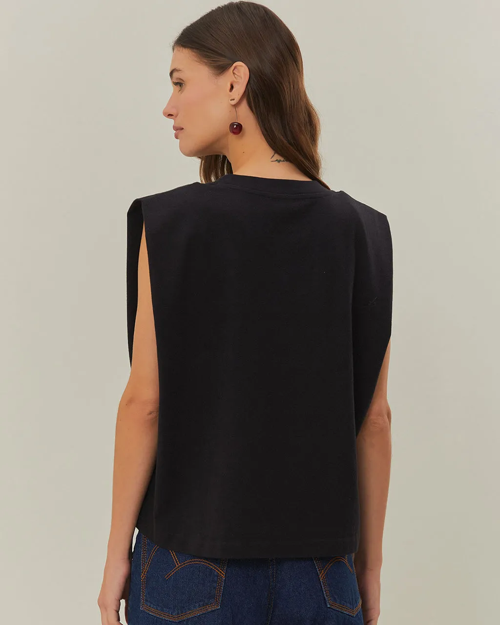 Black Beaded Hearts T-Shirt sold by ban.do product image thumbnail 2