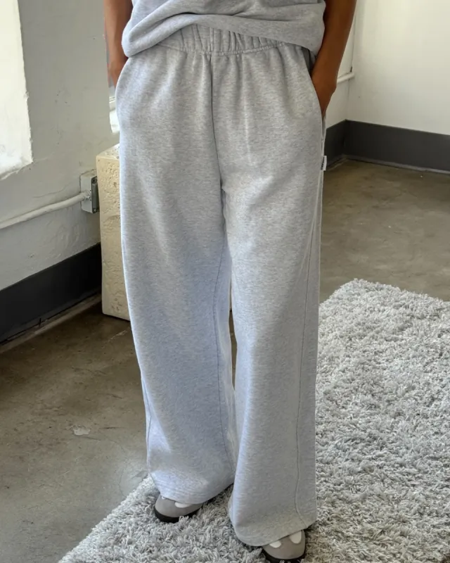 French Terry Breezy Pants - Icy Grey sold by ban.do