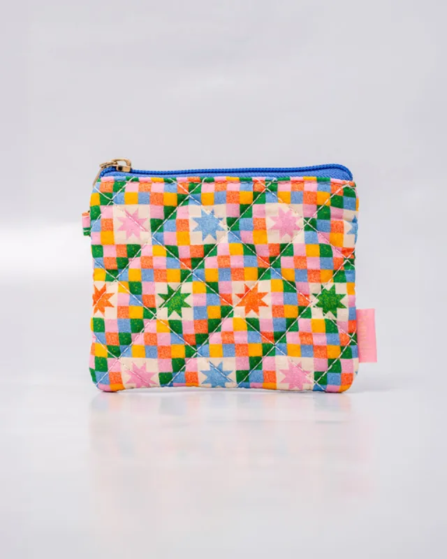 Checker Stars Coin Purse made by ban.do