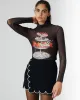 Lillian Turtleneck Top - Seafood Tower sold by ban.do