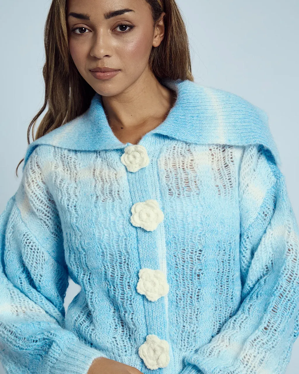 Felicity Floral Knit Cardigan sold by ban.do product image thumbnail 4