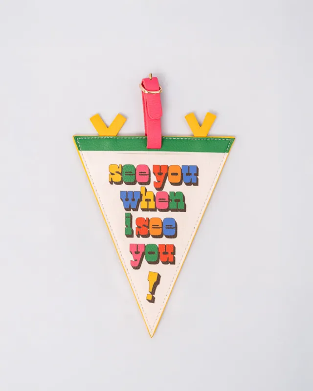 Getaway Shaped Luggage Tag - Pennant sold by ban.do