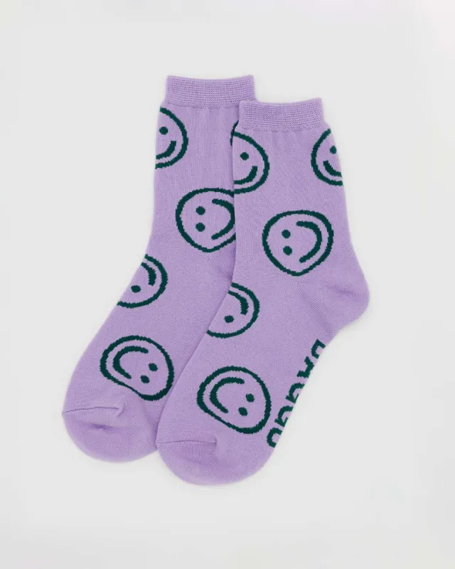 Crew Socks - Lavender Happy made by ban.do