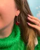 Gold Stem Cherry Earrings sold by ban.do