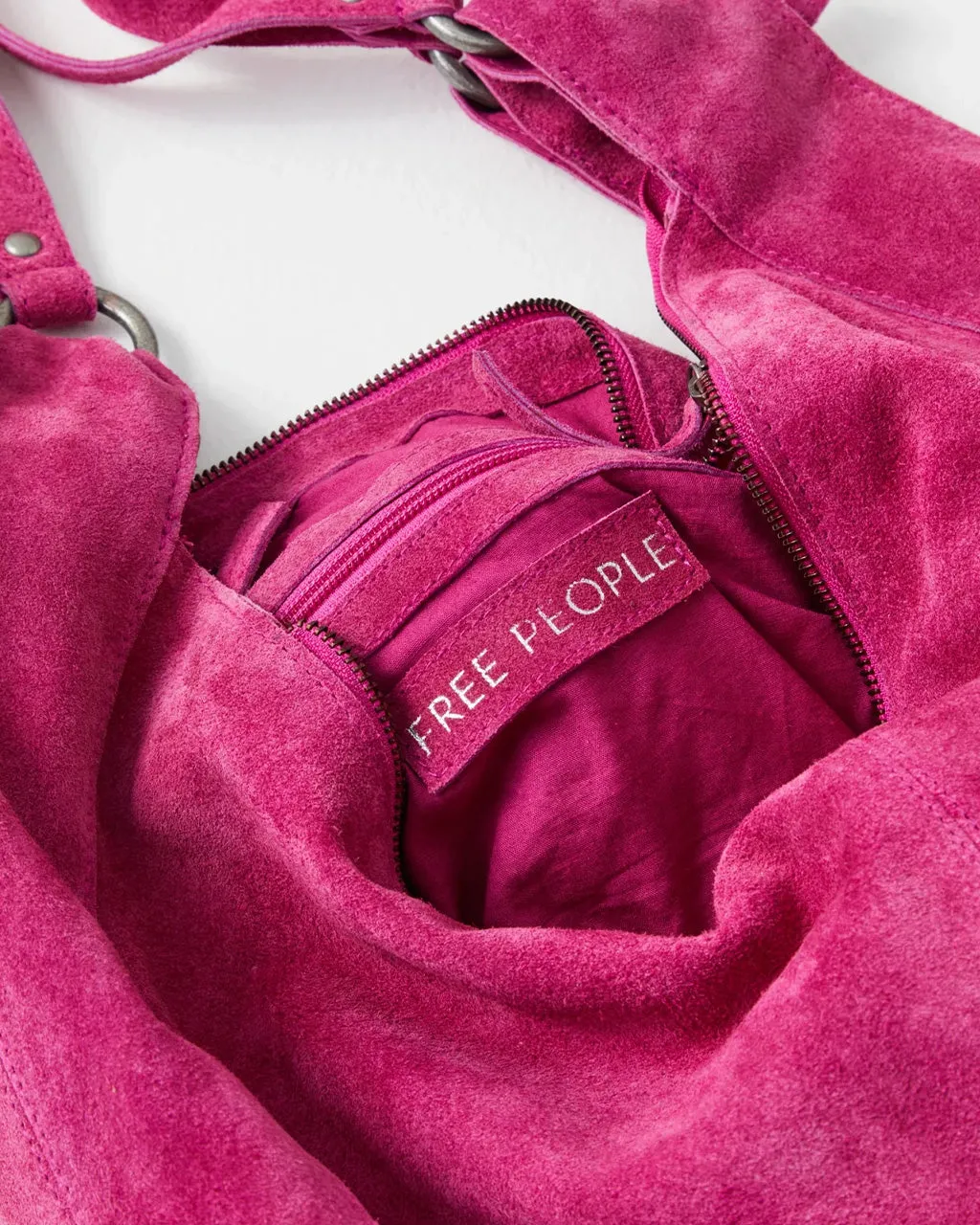 Roma Suede Tote Bag - Fuchsia sold by ban.do product image thumbnail 4