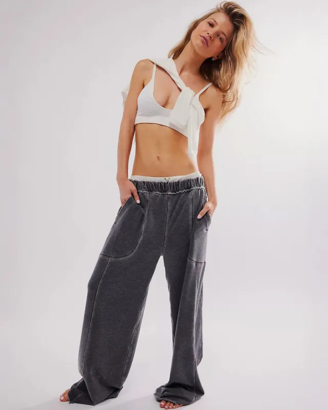 Don't Wait Up Lounge Pants - Black sold by ban.do