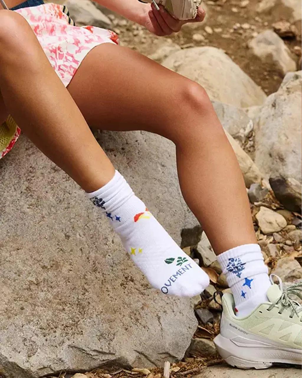Forager Hike Socks - White sold by ban.do product image thumbnail 3