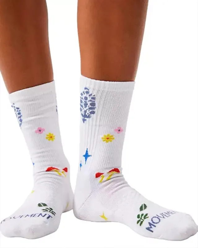 Forager Hike Socks - White sold by ban.do